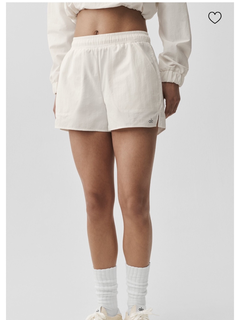 ALO Alumni Shorts in White, Size Small⭐️ Used - like new ⭐️ - Picture 4 of 4